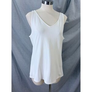 J.Jill Perfect Reversible Tank White Scoop V Neck XL